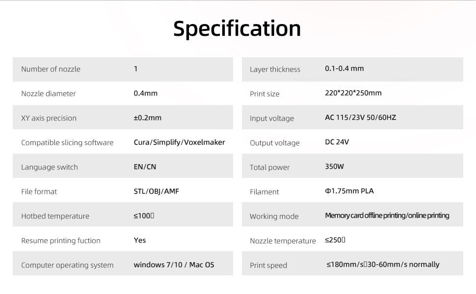 Aquila FDM 3D Printer
