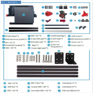 pyramid a1 3d printer packing list