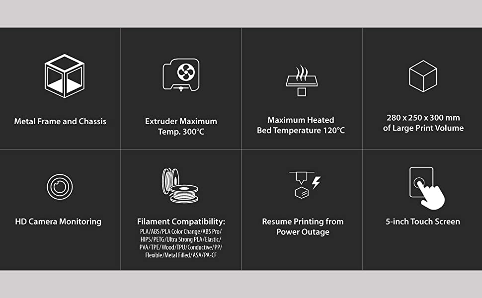 FlashForge Guider 2S Professional 3D Printer With New High-Temperature Extruder