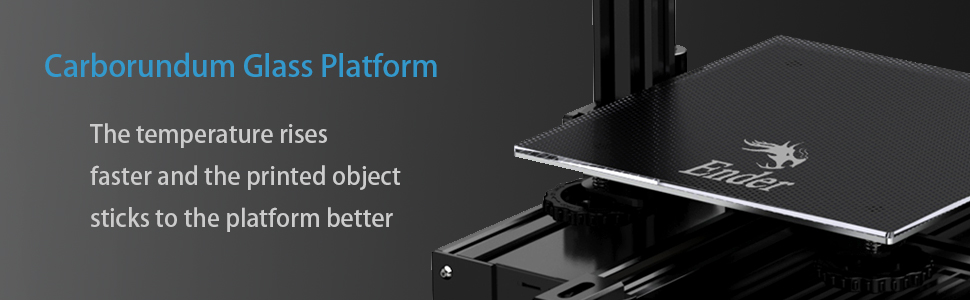 3D printer carborundum glass platform