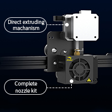 Direct extrudinng kit with two in one