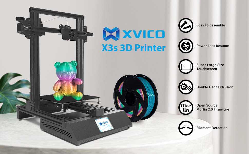 XVICO 3D Printer X3s Rapid Assembly