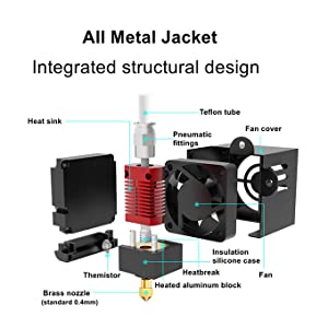3D Extruder Kits Full Metal Hotend for Creality CR10/CR10S/CR-10 S5