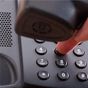 Hand dialing landline phone