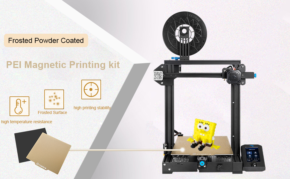 PEI Magnetic Flexible Heated Bed 235x235mm