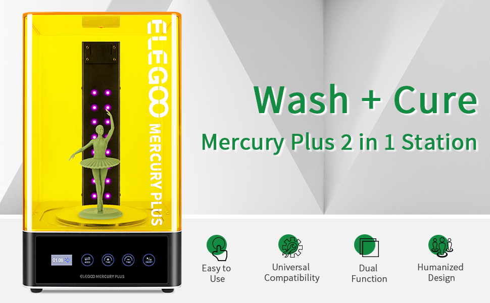Wash+Cure Mercury Plus 2 in 1 Station
