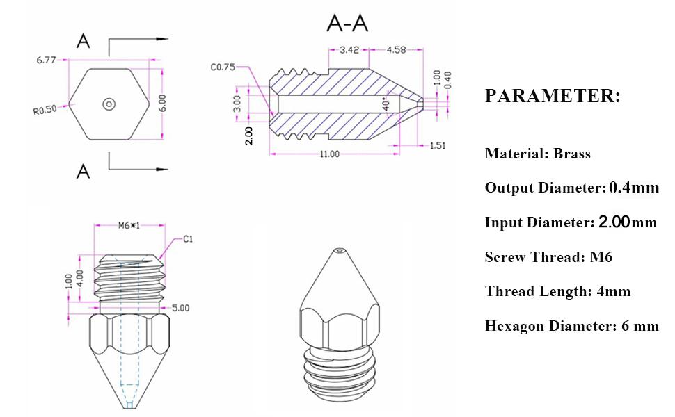 3D Printer Nozzles