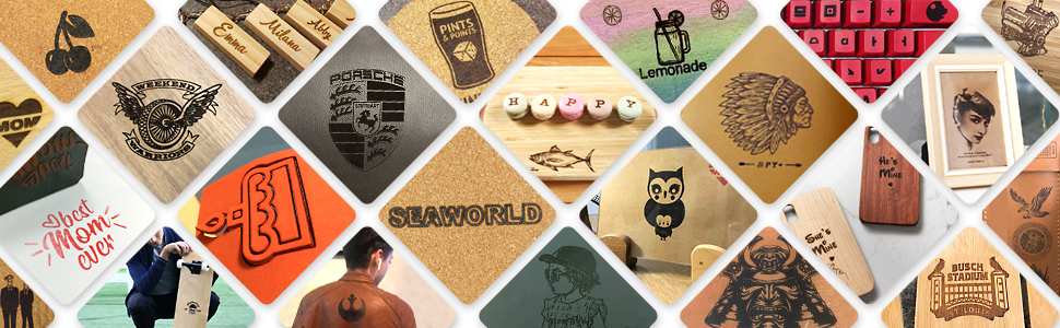 laser engraved wood,leather,food, fruit , acrylic,plastic 