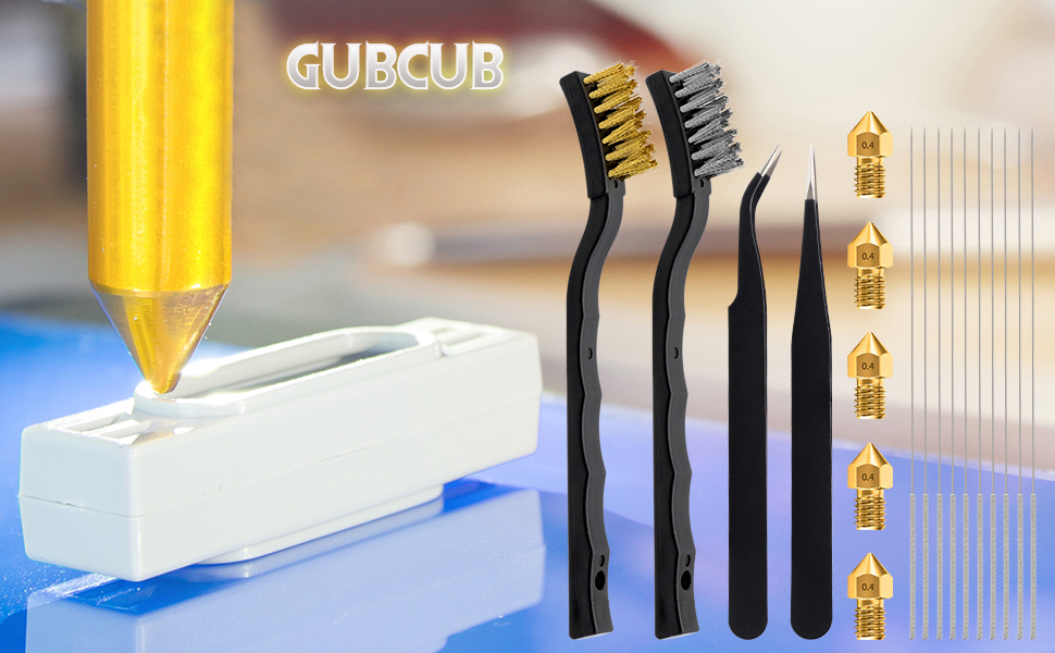 GUBCUB 3D Printer Nozzles Cleaner Kit