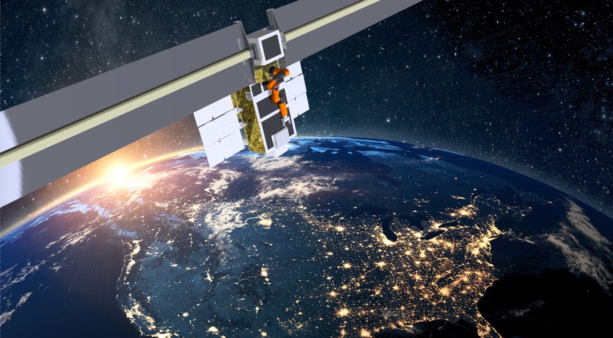  Featured image shows a satellite in low earth orbit