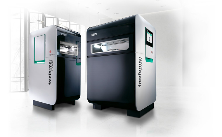 Freeformer in sizes 200-3X and 300-3X can process plastic pellets, also used for injection molding