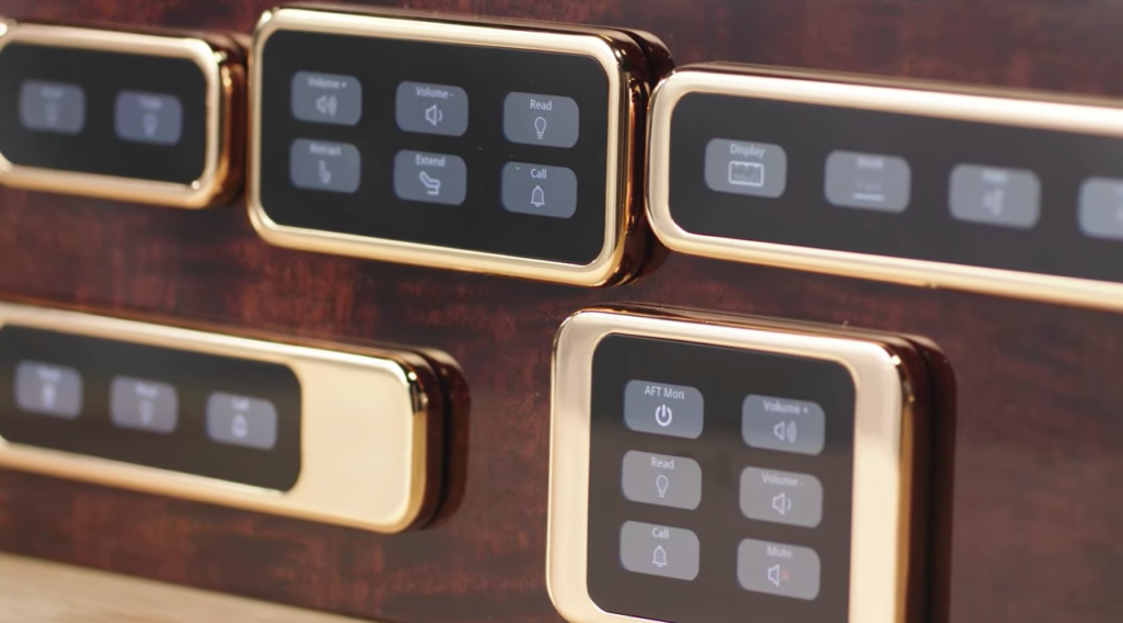 3D printed panel housing made by Cabin Management Systems using Markforged Onyx FR