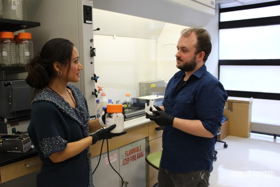 Ramille Shah and Adam Jakus, co-founders of Dimension Inx