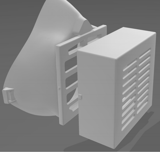  HEPA mask design with box for inserting HEPA filter