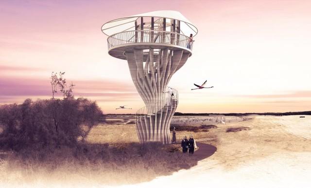 Completed renderings of the viewing platform