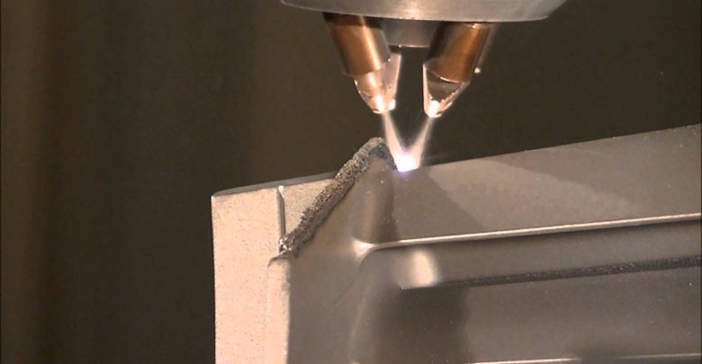 After acquiring Huffman LLC in 2018, Optomec has increasingly developed LENS technology for MRO applications (pictured)