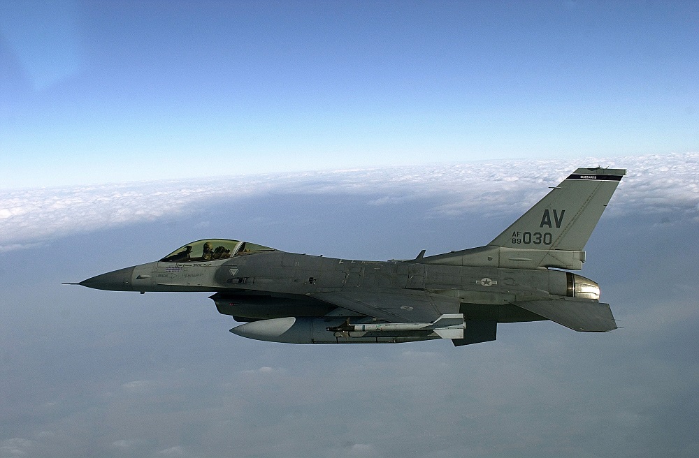  An F-16 Fighting F of the 36th Fighter Squadron