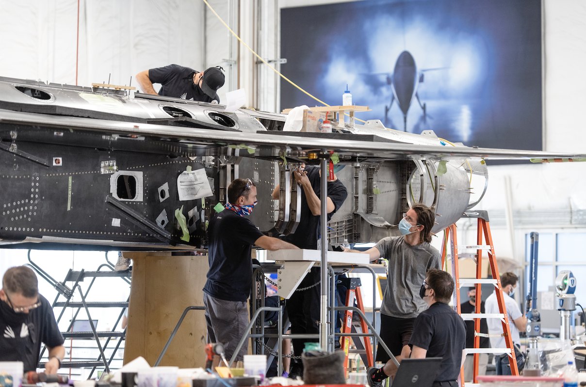  Boom Supersonic’s XB-1 (taken two months before launch) includes more than 3,700 parts