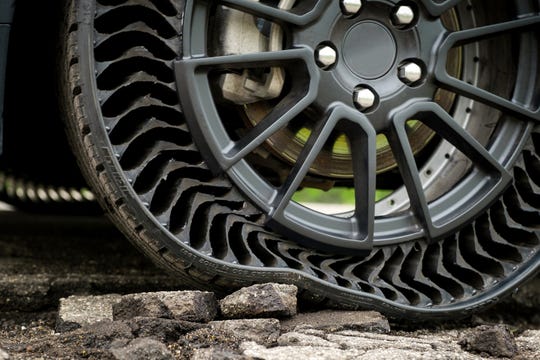 General Motors intends to develop this airless wheel component together with Michelin and plans to introduce it to passenger cars in 2024