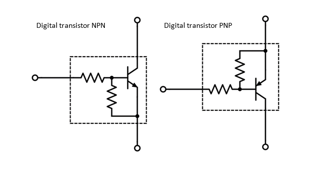 Reducing Component Count Using Digital Transistors: The First Steps to Making Simple Circuits